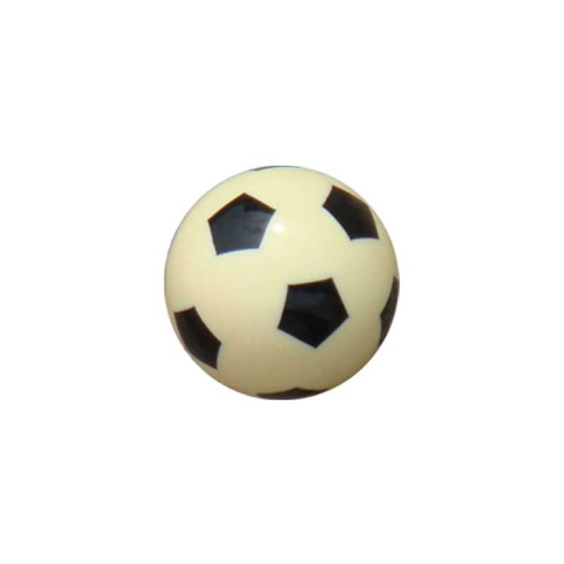 Billaresbalsalobre Bola futbolin Balon Resina Color Blanco Brillo 33g 33mm 10020 - Imagen 3