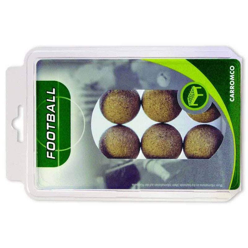 Billaresbalsalobre Pack 6 Bolas Futbolin Corcho Natural Blister 8gr 35.5mm 62206 - Imagen 2