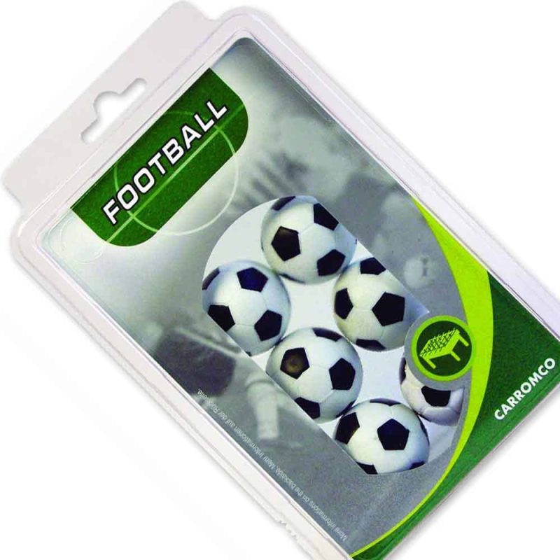 Billaresbalsalobre Pack 6 Bolas Futbolin Blanca Negra Blister 20gr 35.5mm 62406 - Imagen 3