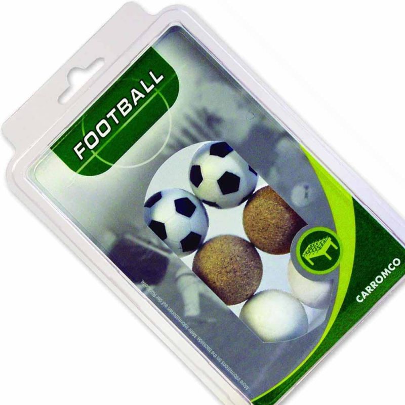 Billaresbalsalobre Pack 6 Bolas Futbolin 2 Blanca + 2 Balón + 2 Corcho 62606 - Imagen 3