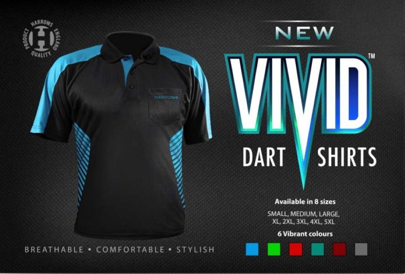 Billaresbalsalobre Camiseta Harrows Darts Vivid Aqua L - Imagen 5