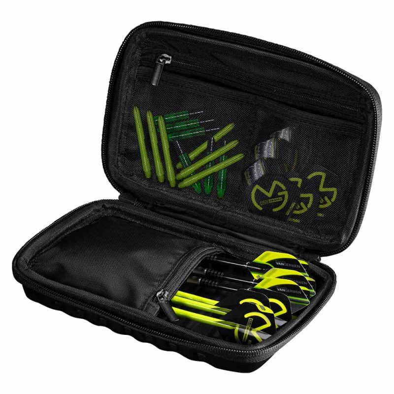 Billaresbalsalobre Funda Dardos Winmau Darts Case MvG Design Tour Edition Green  8331 - Imagen 2