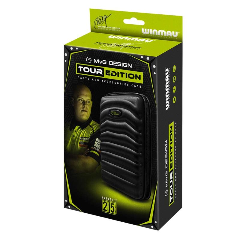 Billaresbalsalobre Funda Dardos Winmau Darts Case MvG Design Tour Edition Green  8331 - Imagen 5