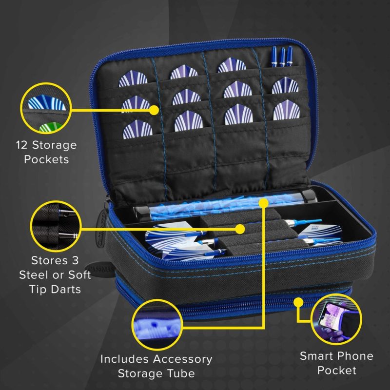 Billaresbalsalobre Funda Dardos Casemaster Plazma Plus Darts Blue  36-0701-16 - Imagen 3