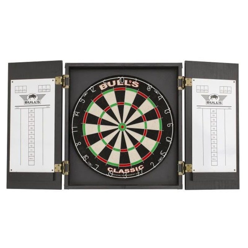 Billaresbalsalobre Armario Bulls Beer and Darts Classic Cabinet Wood Black 67211 - Imagen 3