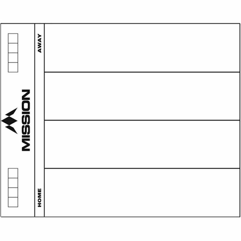 Billaresbalsalobre Pizarra Mission Darts Whiteboard 501 Blanca MB02 - Imagen 3