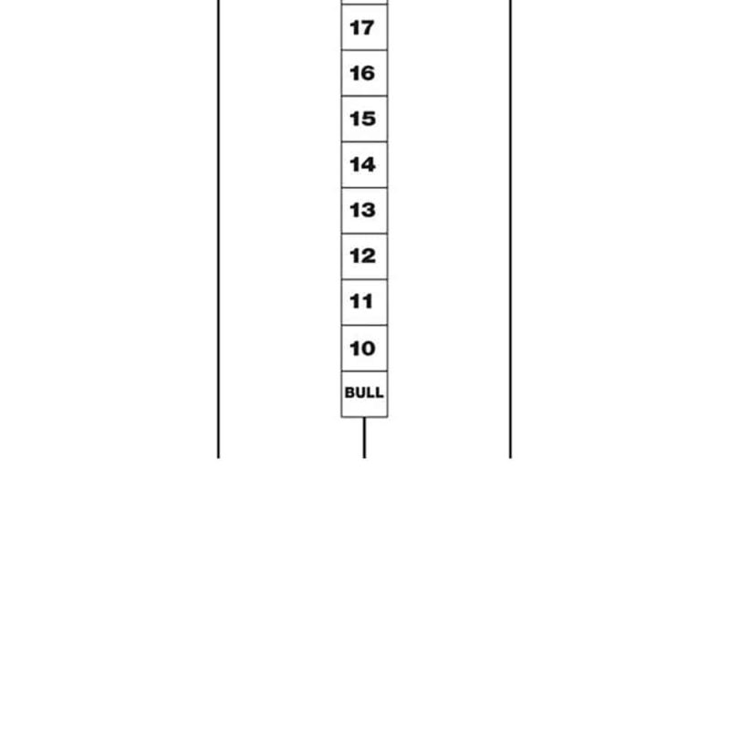 Billaresbalsalobre Pizarra Perfectdarts Darts 501 & Cricket Blanca PDSCO03 - Imagen 3