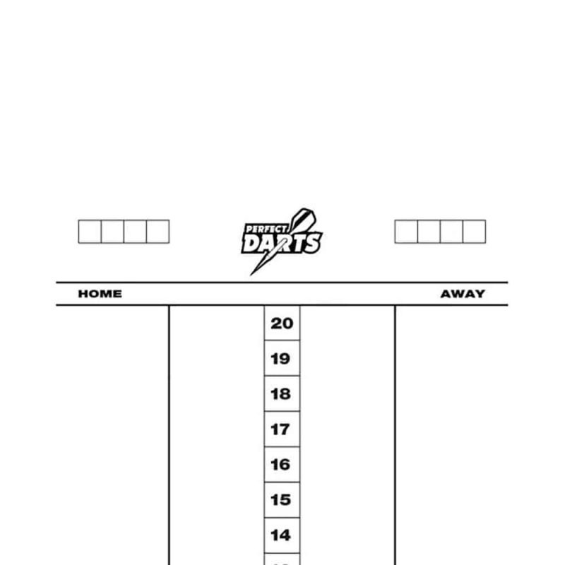 Billaresbalsalobre Pizarra Perfectdarts Darts Cricket Blanca PDSCO01 - Imagen 2