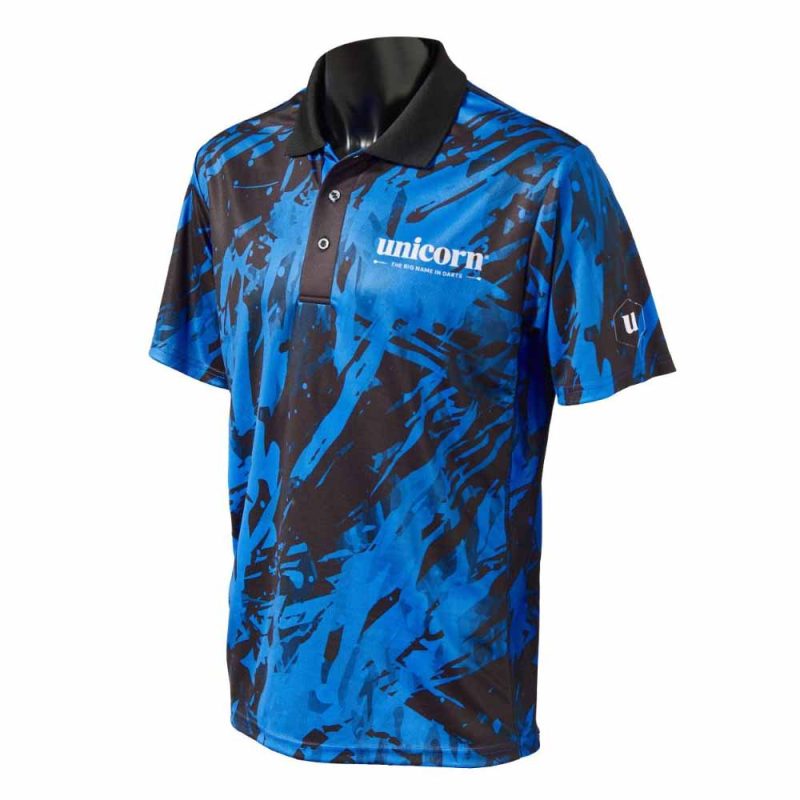 Billaresbalsalobre Polo Unicorn Darts Pro-Tech Camo Blue L 808BLL - Imagen 3