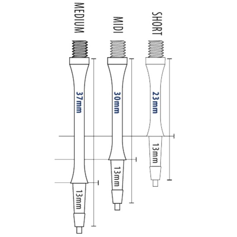 Billaresbalsalobre Cañas Harrows Clic Azul Short (23mm) - Imagen 3