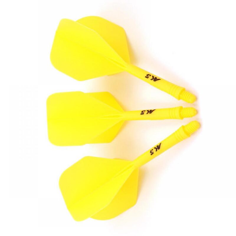 Billaresbalsalobre Plumas Cuesoul Flights AK5 Shape M Amarilla  CSAK-57YS - Imagen 3
