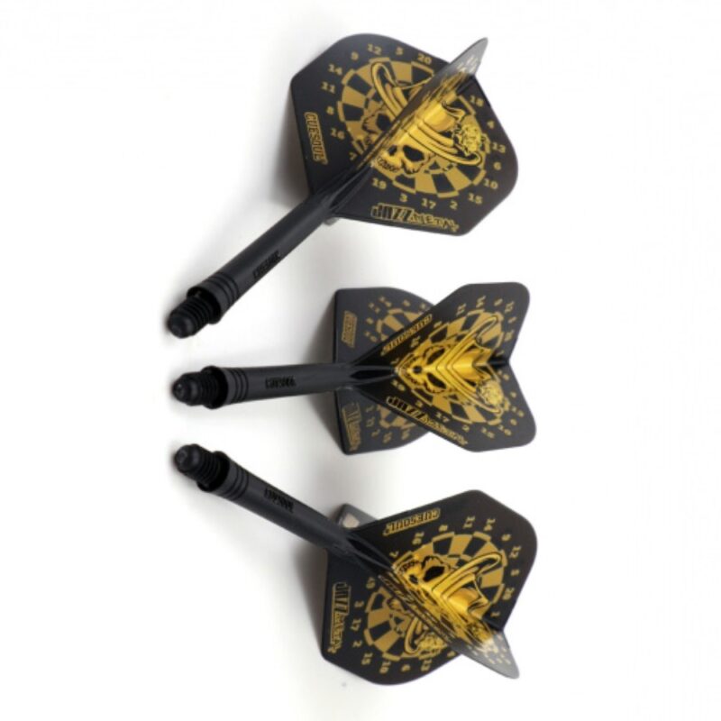 Billaresbalsalobre Plumas Cuesoul Flights AK5 Standard M Dartsboard Black Yellow  CS-JMAK51XKLTJ - Imagen 3