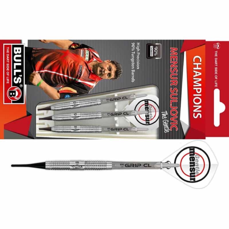 Billaresbalsalobre Dardos Bulls Darts DE Champions Mensur Suljovic 90% 18g  19804 - Imagen 3