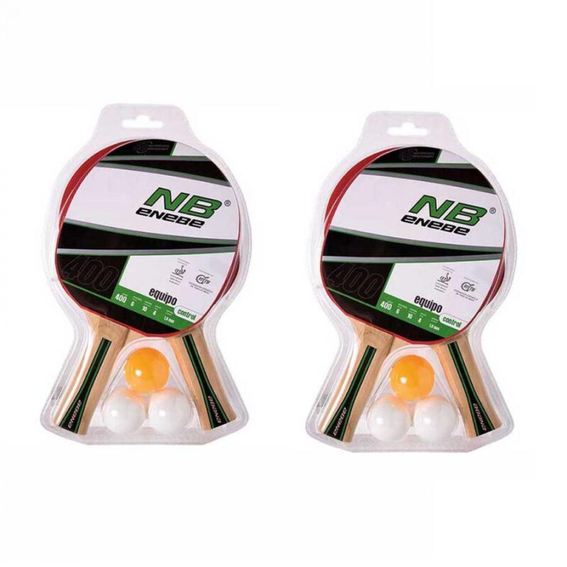 Billaresbalsalobre Pack Juego Completo NB Equipo 400 ( 4 palas  + 6 Pelotas)