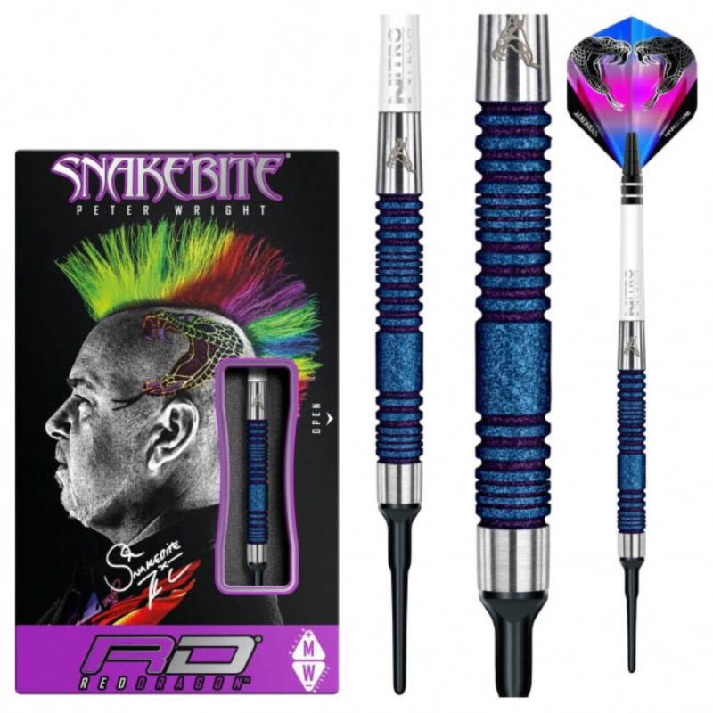 Billaresbalsalobre Dardos Red Dragon Peter Wright Snakebite Blue Element 90% 20g RDD2086 - Imagen 4