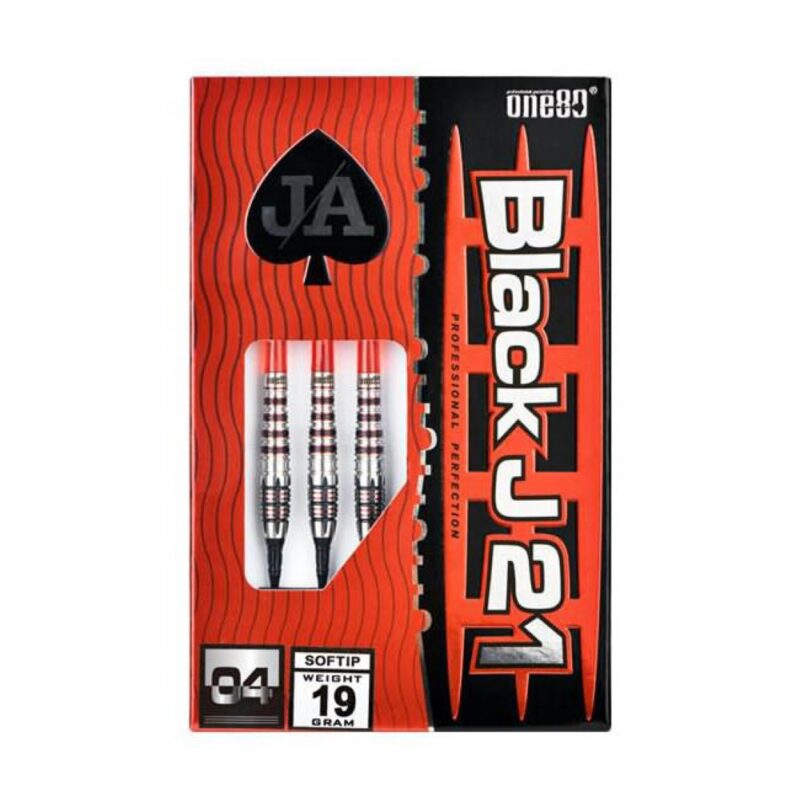 Billaresbalsalobre Dardos One80 Black J 21 04 Soft Tip 90% 19gr 7795 - Imagen 3