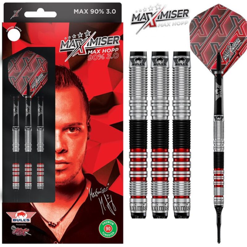 Billaresbalsalobre Dardos Bulls Darts Max Hopp 3.0 ST 90% 20g   22720 - Imagen 4