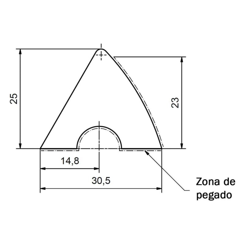 Billaresbalsalobre Juego de 6 Bandas Billar Americano K66 30mm 1.10m - Imagen 2