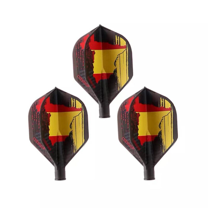 Billaresbalsalobre Plumas Flights Darts Cuesoul Tero AK4 Bandera España Standard  AK4+1-3 - Imagen 2