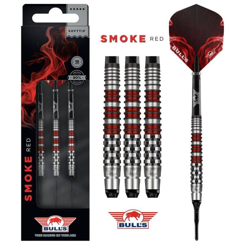 Billaresbalsalobre Dardos Bulls Darts Smoke Red A 90% 18gr  25218 - Imagen 3