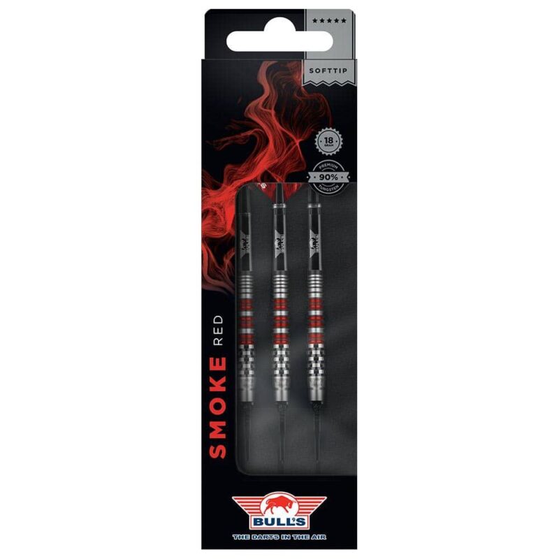 Billaresbalsalobre Dardos Bulls Darts Smoke Red A 90% 18gr  25218 - Imagen 4