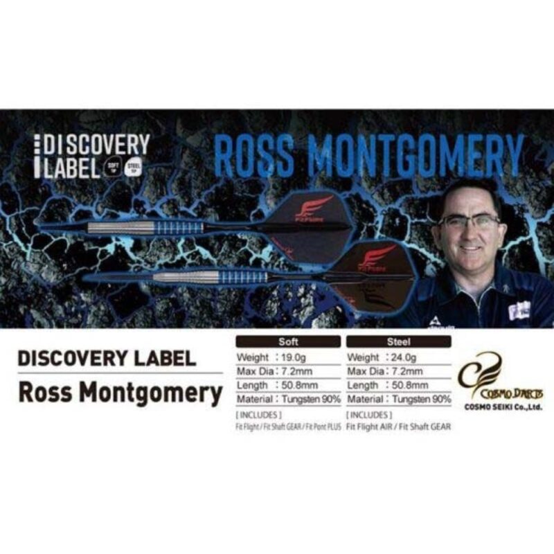 Billaresbalsalobre Dardos Cosmo Darts DISCOVERY LABEL Ross Montgomery 90% 19g - Imagen 6