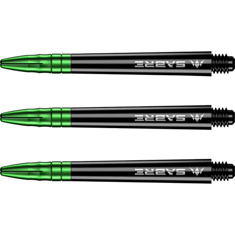 Billaresbalsalobre Cañas Mission Darts Sabre Polycarbonate Negra Verde Larga 48mm S1506 - Imagen 3