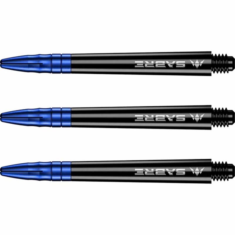 Billaresbalsalobre Cañas Mission Darts Sabre Polycarbonate Negra Azul Larga 48mm S1518 - Imagen 2