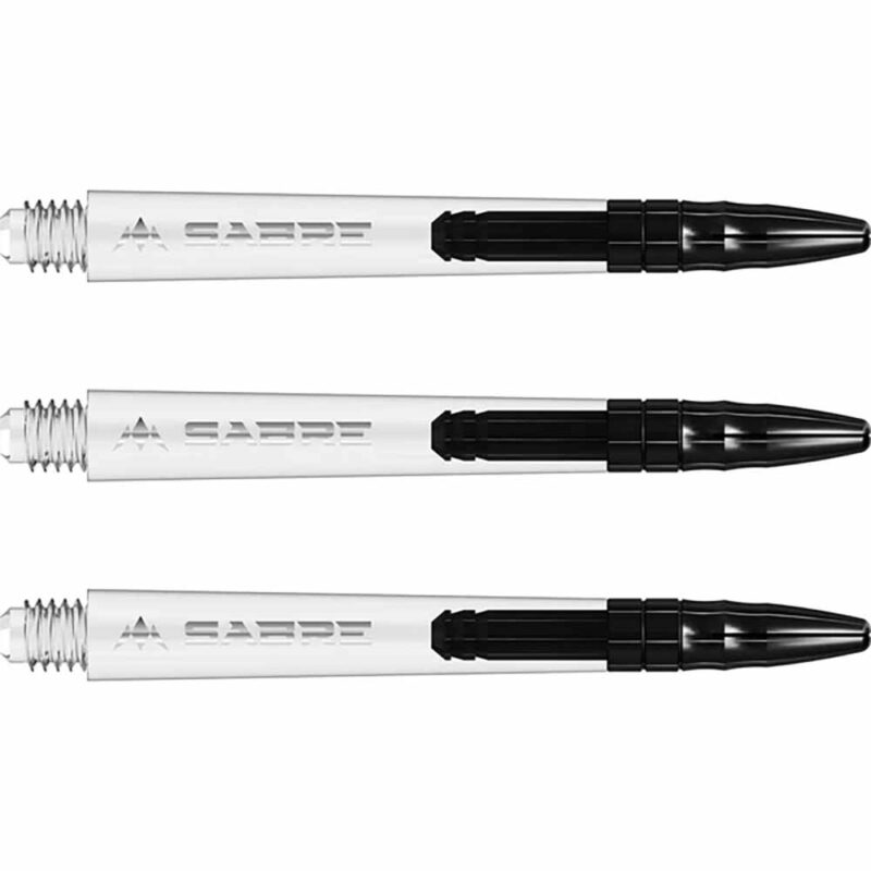 Billaresbalsalobre Cañas Mission Darts Sabre Polycarbonate Negra Transparente Intermedia 41mm S1525 - Imagen 2