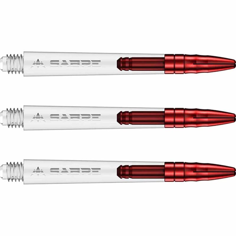 Billaresbalsalobre Cañas Mission Darts Sabre Polycarbonate Roja Transparente Corta 34mm S1529 - Imagen 2