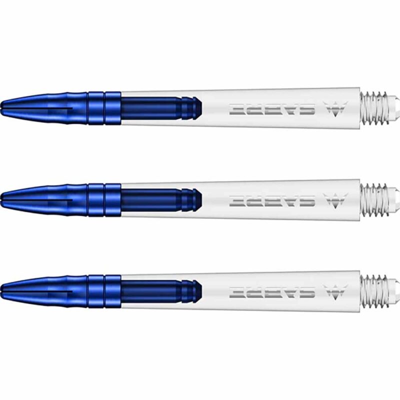 Billaresbalsalobre Cañas Mission Darts Sabre Polycarbonate Azul Transparente Corta 34mm S1532 - Imagen 3