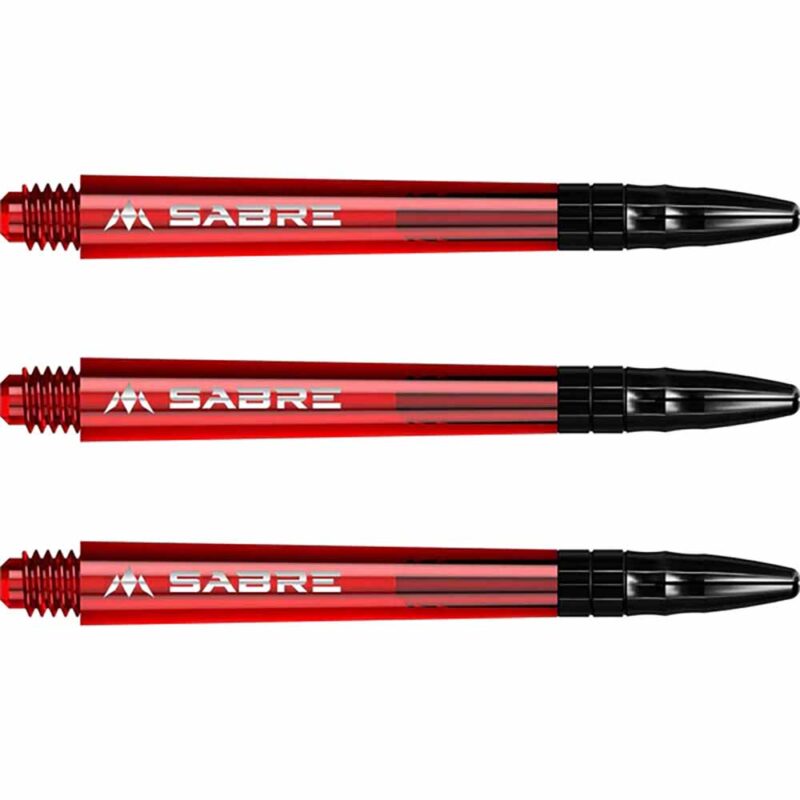 Billaresbalsalobre Cañas Mission Darts Sabre Polycarbonate Rojo Negro Larga 48mm S1545 - Imagen 3