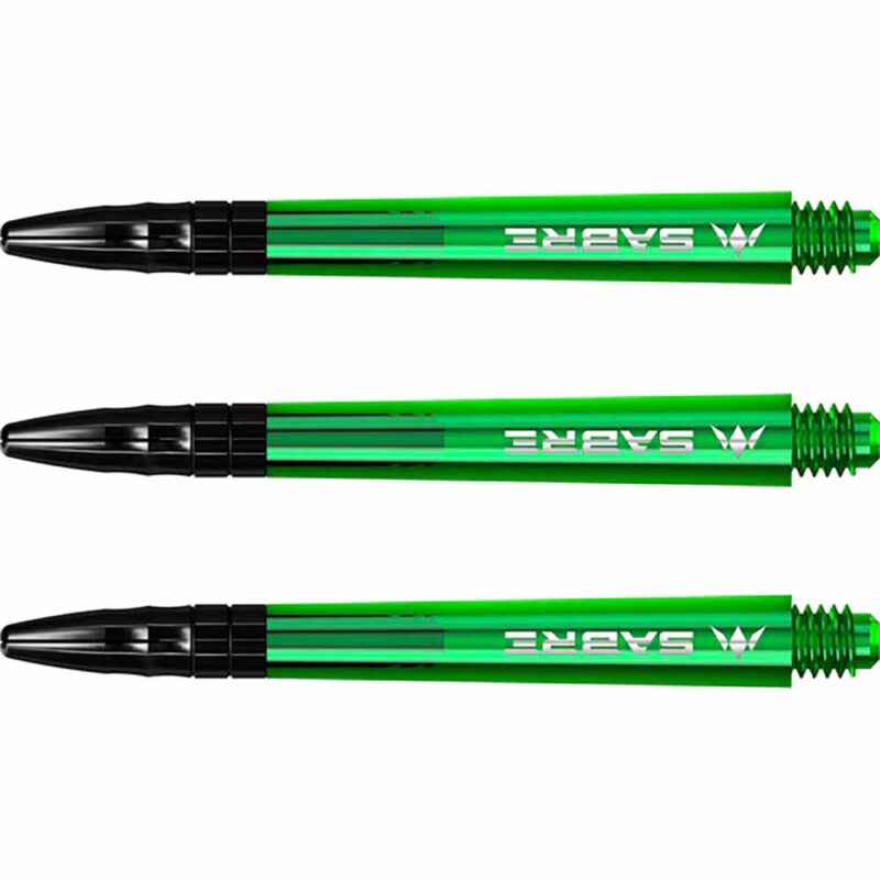 Billaresbalsalobre Cañas Mission Darts Sabre Polycarbonate Verde Negro Larga 48mm S1548 - Imagen 3