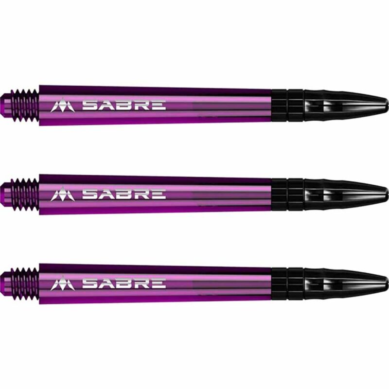 Billaresbalsalobre Cañas Mission Darts Sabre Polycarbonate Morado Negro Intermedia 41mm S1552 - Imagen 2