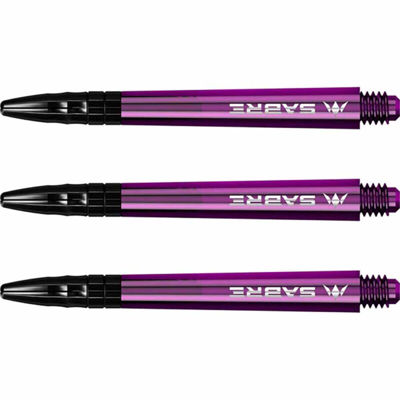 Billaresbalsalobre Cañas Mission Darts Sabre Polycarbonate Morado Negro Intermedia 41mm S1552 - Imagen 3