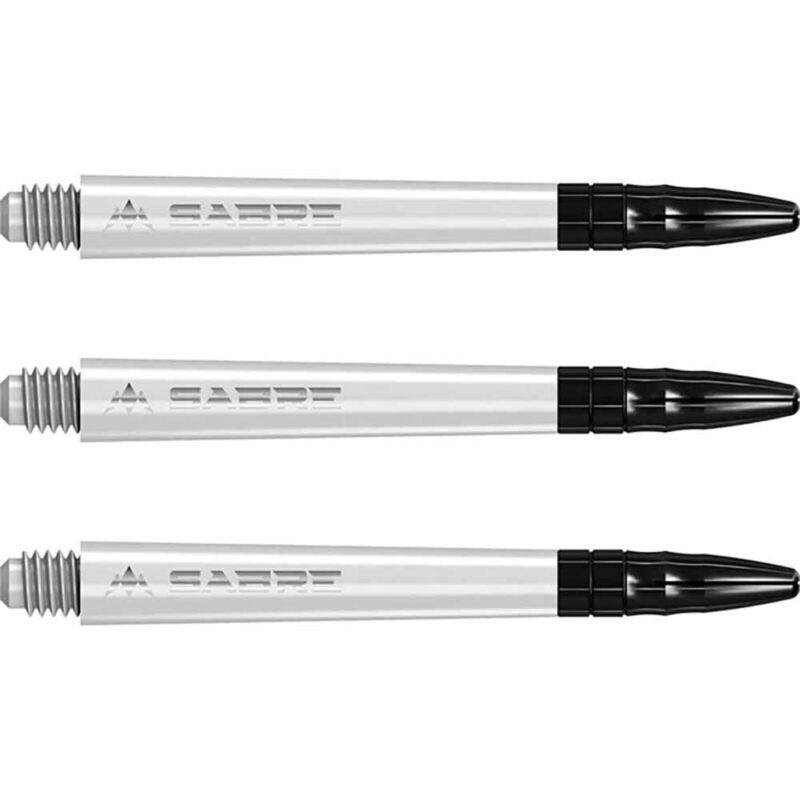 Billaresbalsalobre Cañas Mission Darts Sabre Polycarbonate Blanco Negro Larga 48mm S1554 - Imagen 2