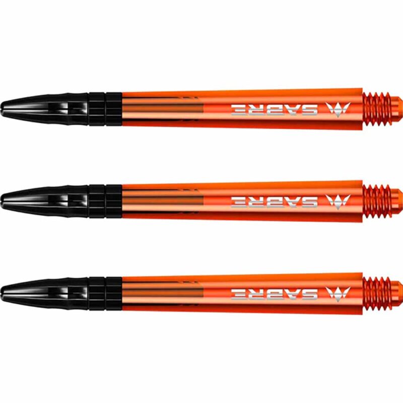 Billaresbalsalobre Cañas Mission Darts Sabre Polycarbonate Naranja Negro Larga 48mm S1557 - Imagen 3