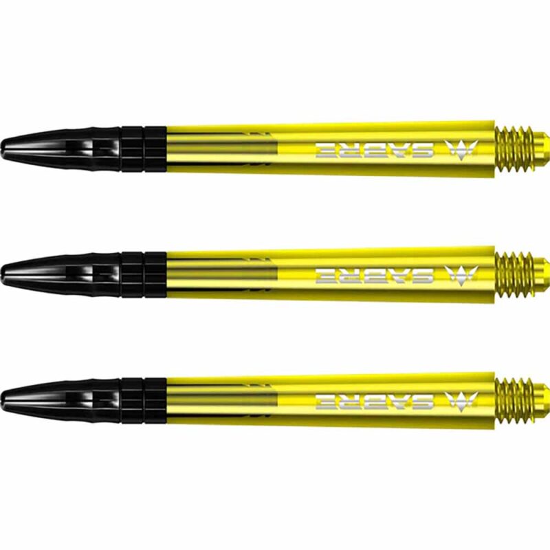 Billaresbalsalobre Cañas Mission Darts Sabre Polycarbonate Amarillo Negro Larga 48mm S1560 - Imagen 3