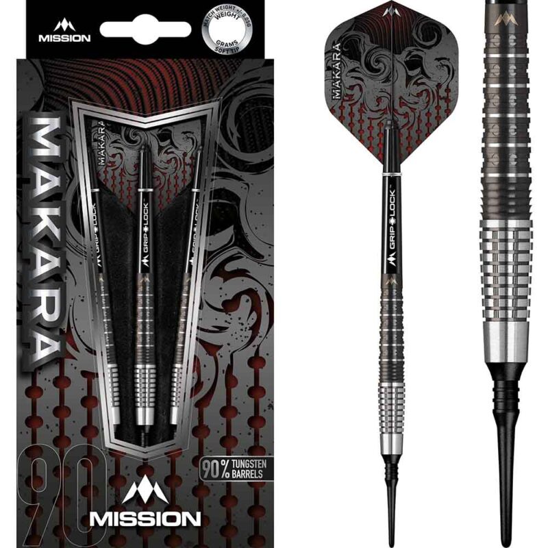 Billaresbalsalobre Dardos Mission Makara M2 Graphite PVD Negro 90% 18g D9668-MI000829 - Imagen 3