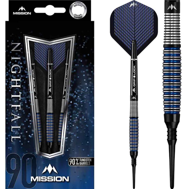 Billaresbalsalobre Dardos Mission Nightfall M4 Curved 90% 19g D9790 - Imagen 3