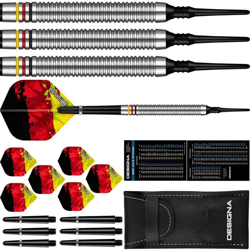 Billaresbalsalobre Dardos Designa Patriot X Darts Alemania 90% 20g D9534 - Imagen 3