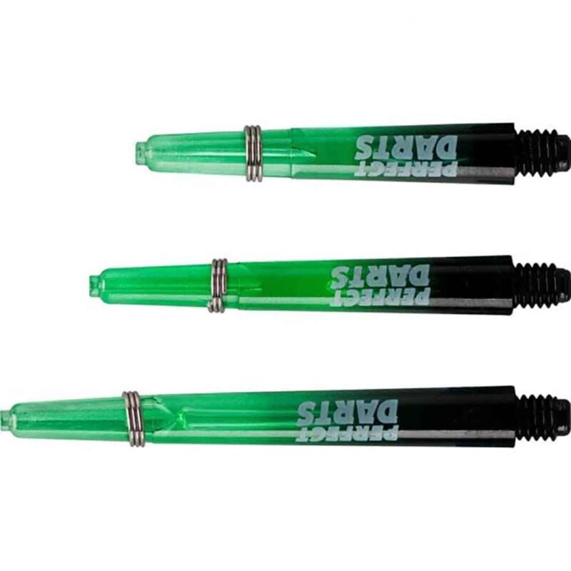 Billaresbalsalobre Cañas Perfectdarts Dos Tonos Negro Verde Intermedia S1202 - Imagen 2