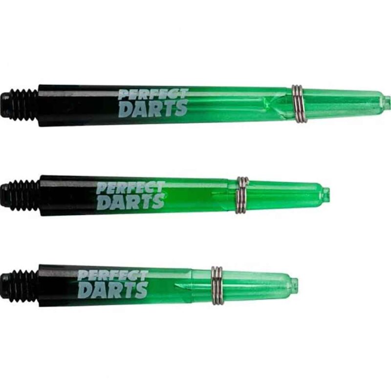 Billaresbalsalobre Cañas Perfectdarts Dos Tonos Negro Verde Intermedia S1202 - Imagen 3