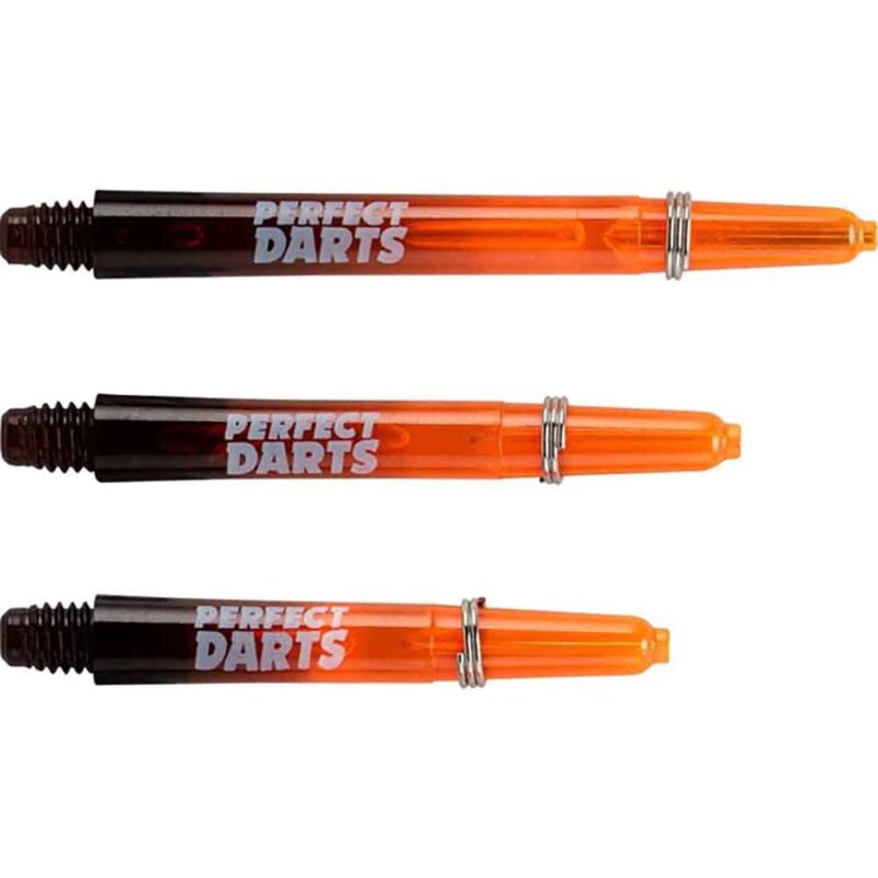 Billaresbalsalobre Cañas Perfectdarts Dos Tonos Negro Naranja Intermedia S1205 - Imagen 2