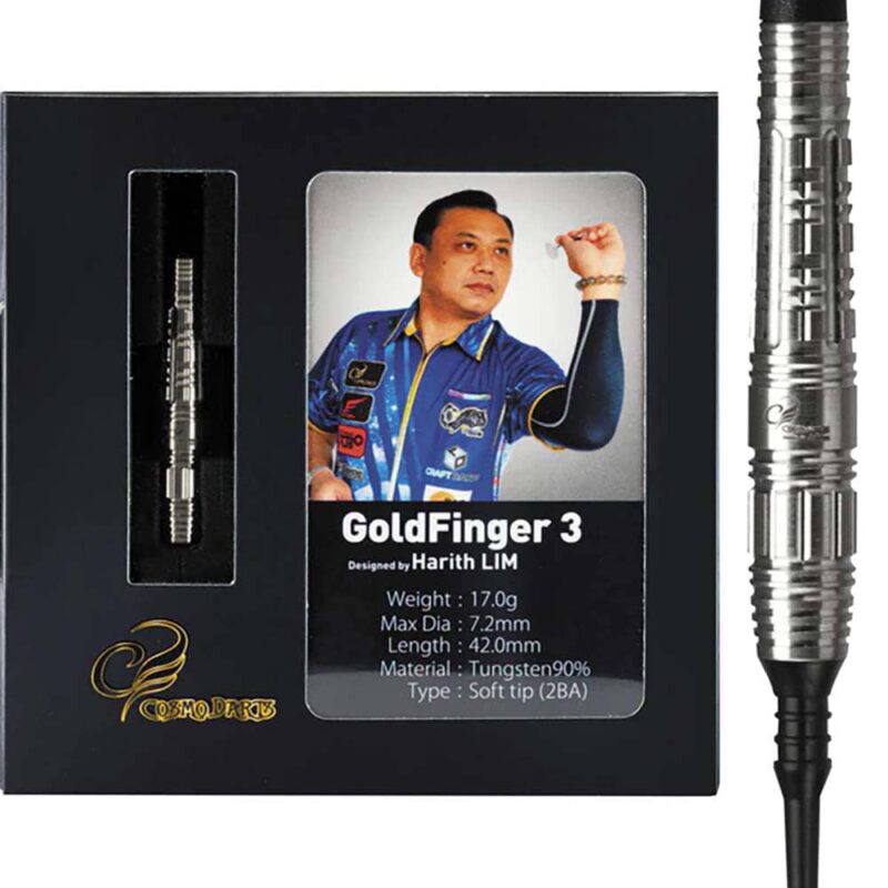 Billaresbalsalobre Dardos Cosmo Darts Gold Finger 3 Harith Lim - Imagen 2