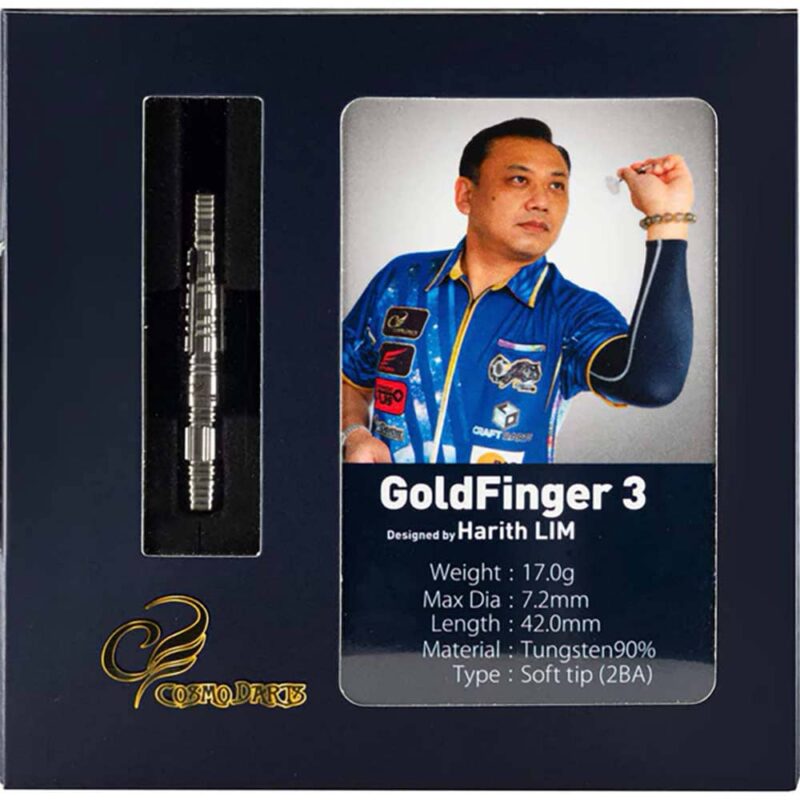 Billaresbalsalobre Dardos Cosmo Darts Gold Finger 3 Harith Lim - Imagen 3