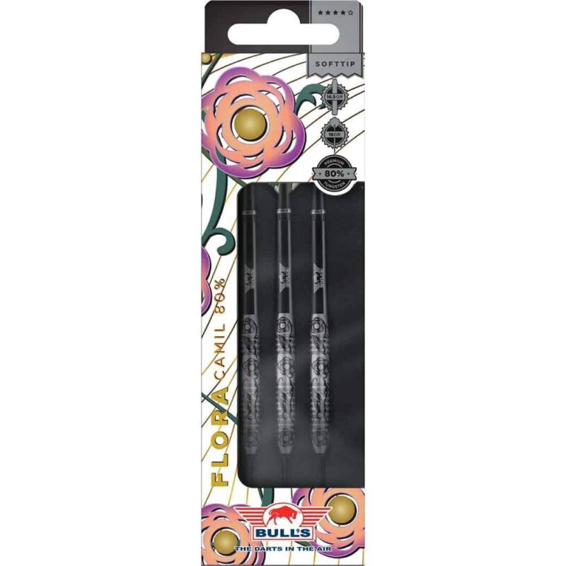 Billaresbalsalobre Dardos Bulls Darts DE Flora Camil 18g 80% BU-27318 - Imagen 3