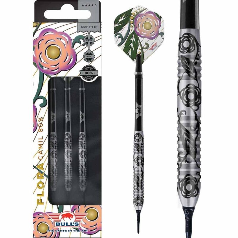 Billaresbalsalobre Dardos Bulls Darts DE Flora Camil 18g 80% BU-27318 - Imagen 4