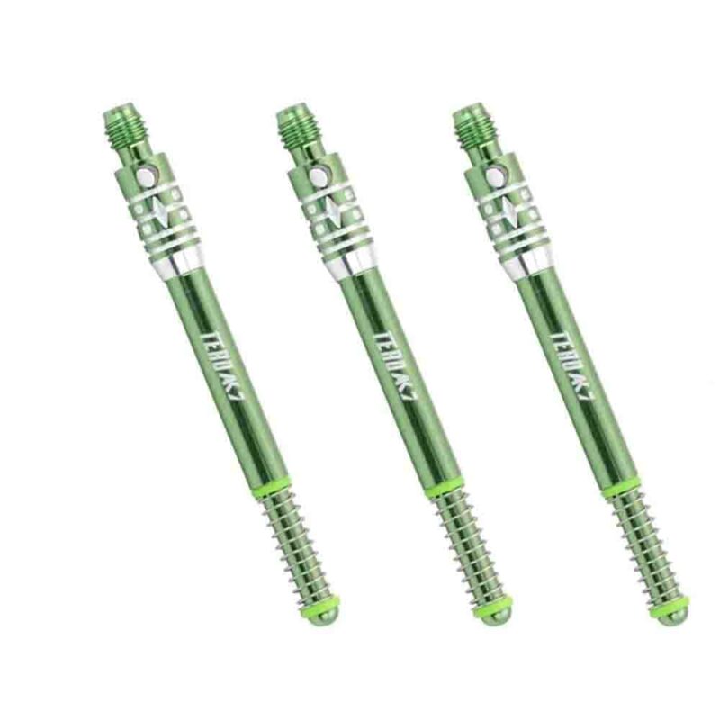 Billaresbalsalobre Cañas Shaft Cuesoul Tero Flights Aluminum Green A 25mm - Imagen 3