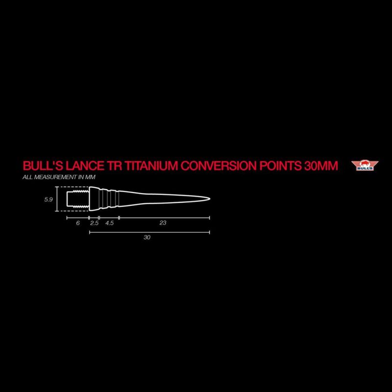 Billaresbalsalobre Punta Bulls Lance TR Titanium Conversion Points 30mm 57618 - Imagen 4